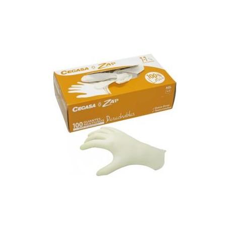 GUANTES DE LATEX CEGASA PEQUEÑOS C/100