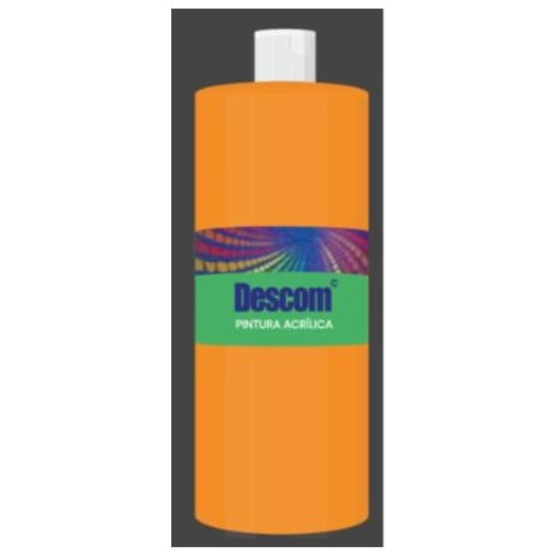 PINTURA ACRILICA DESCOM 500 ML NARANJA ESCOLAR