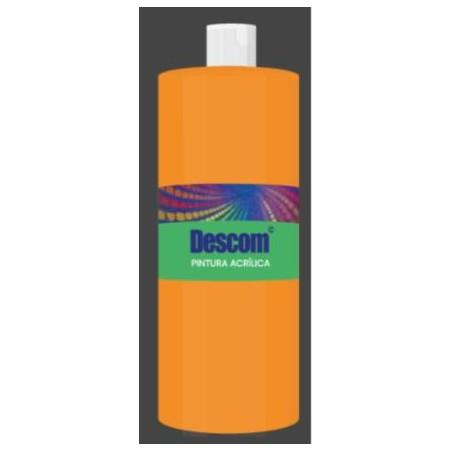 PINTURA ACRILICA DESCOM 500 ML NARANJA ESCOLAR