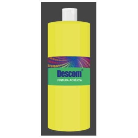 PINTURA ACRILICA DESCOM 500 ML AM. LIMON ESCOLAR