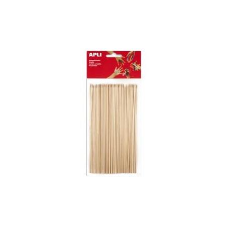 PALOS APLI MADERA PINCHO B/50