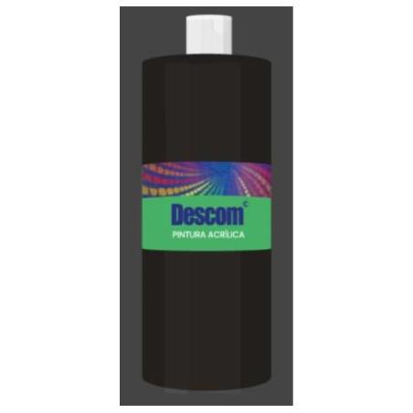 PINTURA ACRILICA DESCOM 500 ML NEGRO ESCOLAR