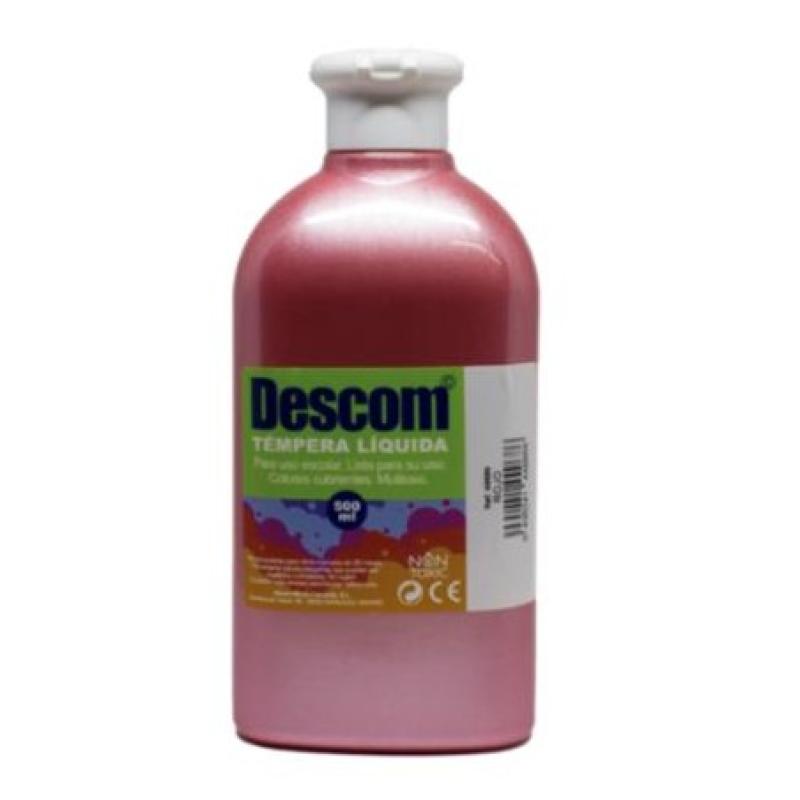 TEMPERA LIQUIDA DESCOM METALIZADA 500 ROJO