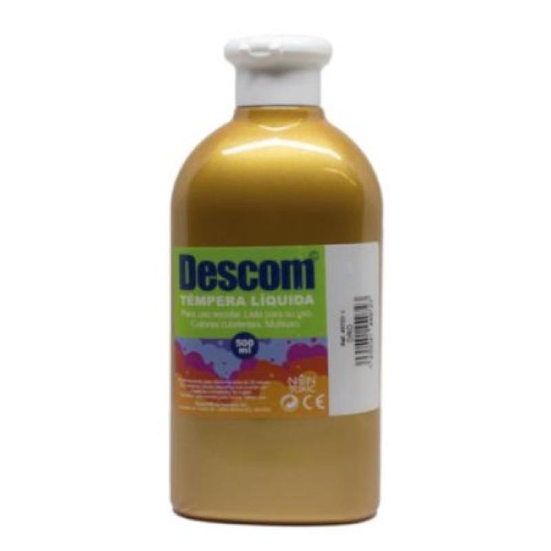 TEMPERA LIQUIDA DESCOM METALIZADA 500 ORO