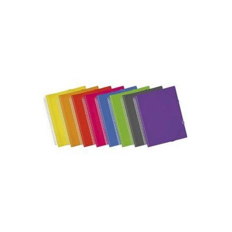 CARPETA DESCOM FUNDAS ESPIRAL 30H NEGRO