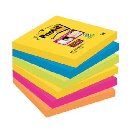 POST-IT® 76 X 76 SUPER STICKY MIAMI PACK 6