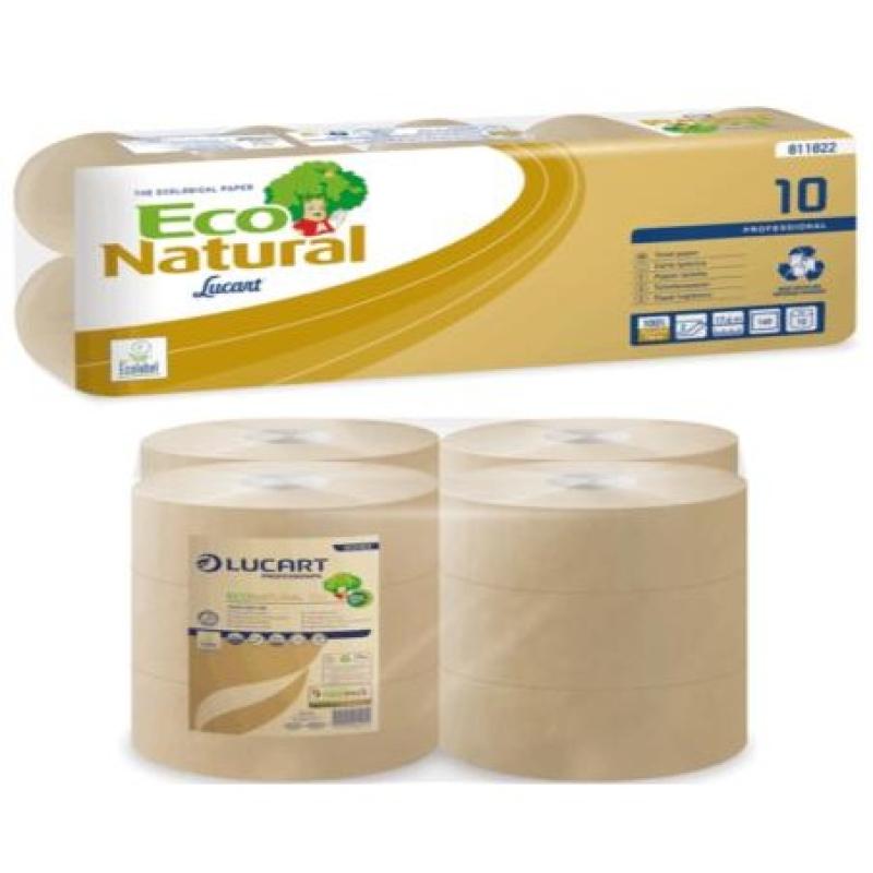 PAPEL HIGIENICO ECONATURAL INDUSTRIAL 150 M (12 ROLLOS