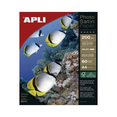 PAPEL APLI PHOTO SATIN 200 GRS C/60