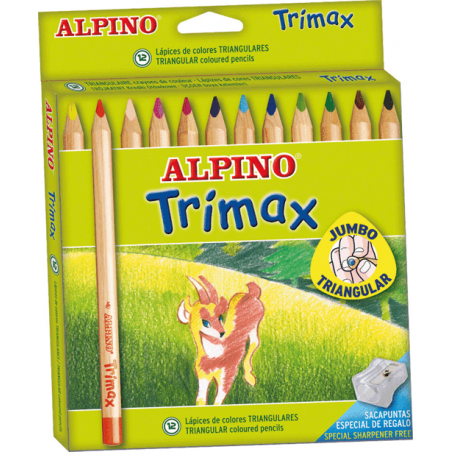 LAPICES ALPINO TRIMAX C/12 COLORES