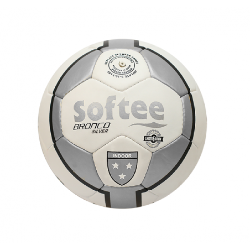 BALON SOFTEE BRONCO FUTBOL INDOOR PLATA