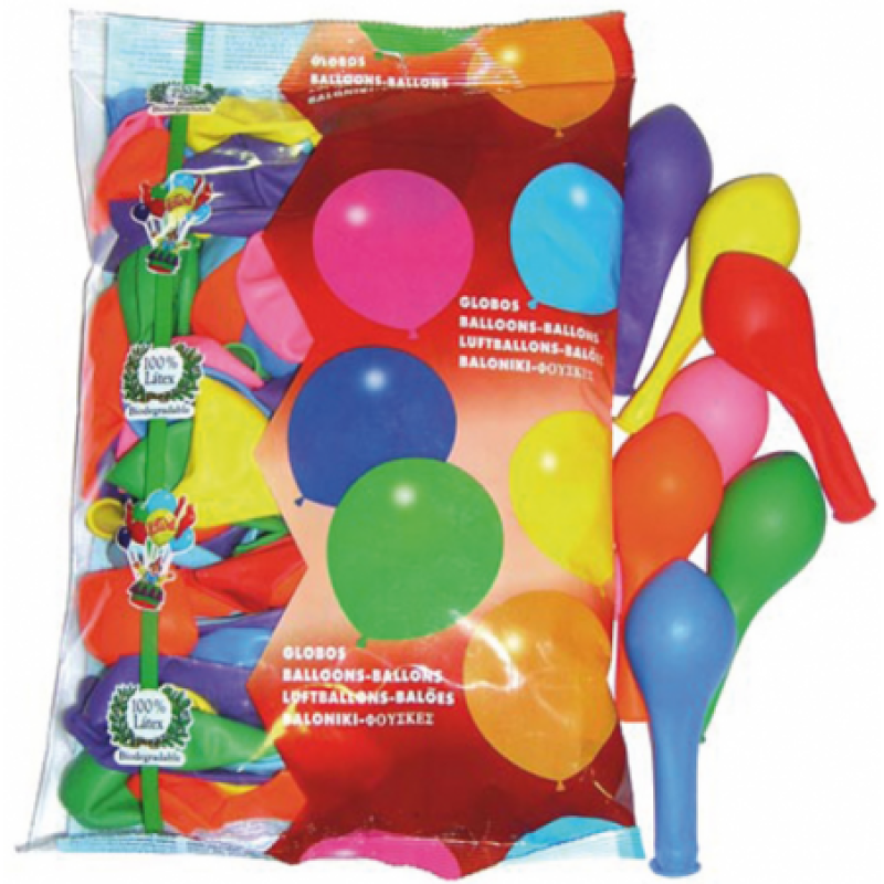 GLOBOS HINCHABLES CLASICOS B/100