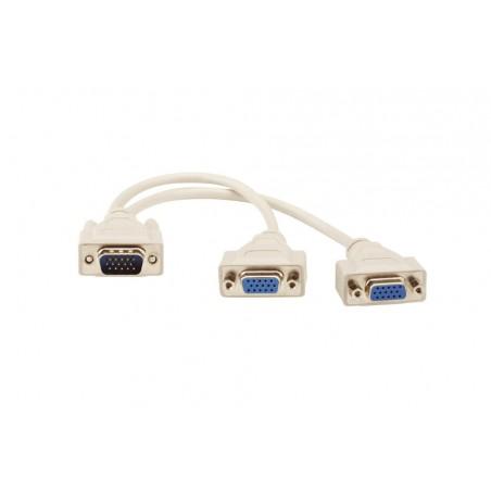 CABLE VGA SPLITTER 15 CM (1M-2H