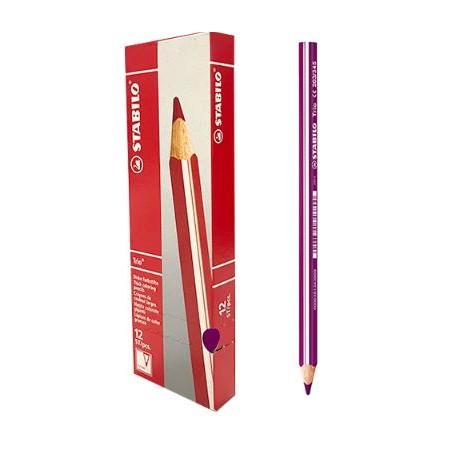 LAPICES COLORES STABILO TRIO THICK VIOLETA C/12