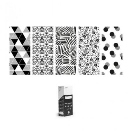 PAPEL REGALO PRYSE 2X0.70 BLACK & WHITE