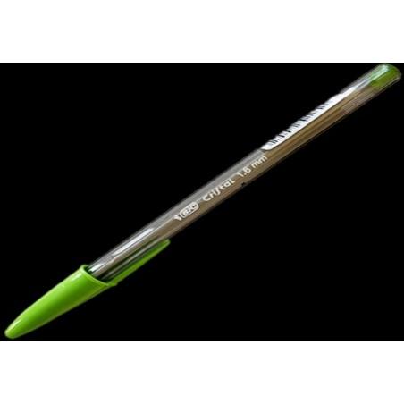 BOLIGRAFO BIC CRISTAL FUN VERDE