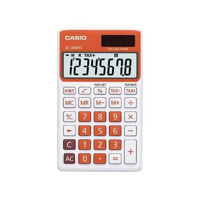 CALCULADORA CASIO SL-300NC NARANJA