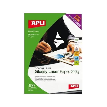 PAPEL APLI PHOTO LASER 210 GRS C/100