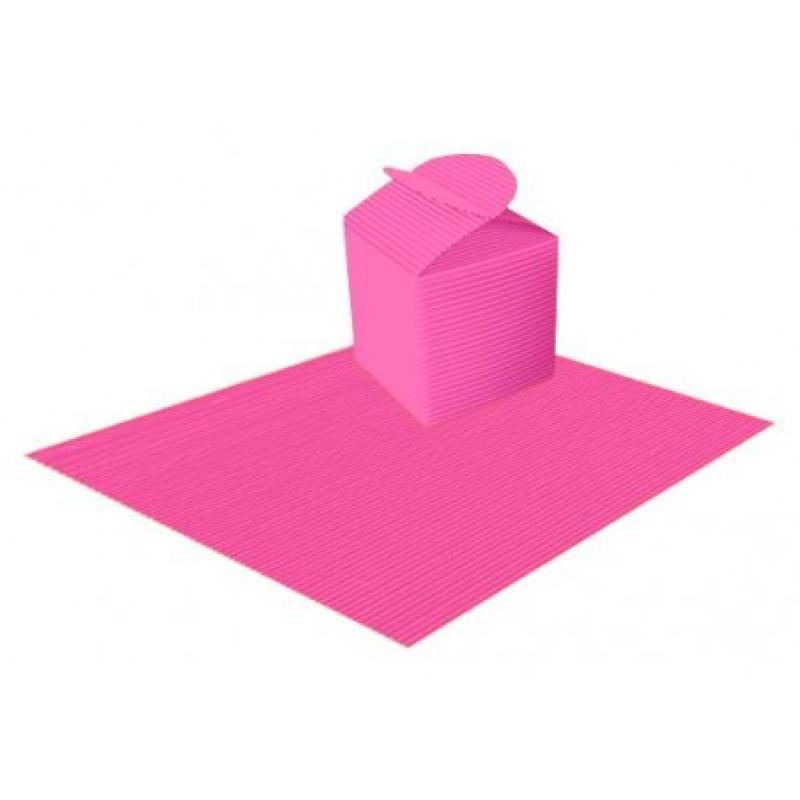 CARTON ONDULADO PLIEGO FUCSIA