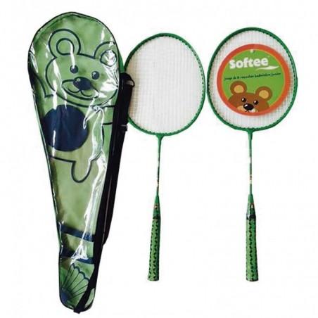 JUEGO DE DOS RAQUETAS BADMINTON JUNIOR