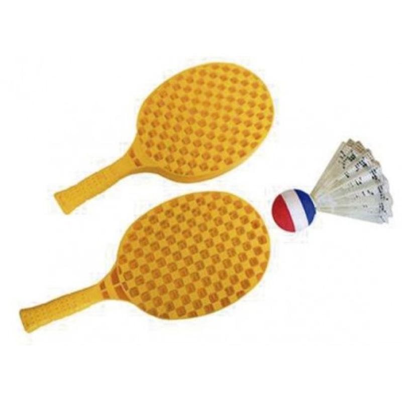 SET DE 2 RAQUETAS SHUTTLEBALL NEGRO