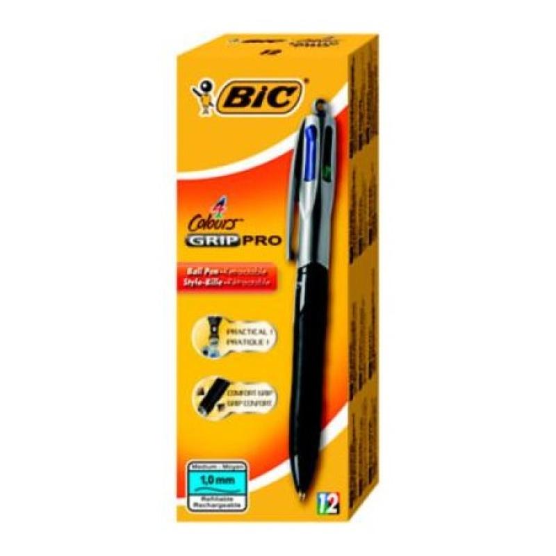 BOLIGRAFO BIC 4 COLORES GRIP PRO