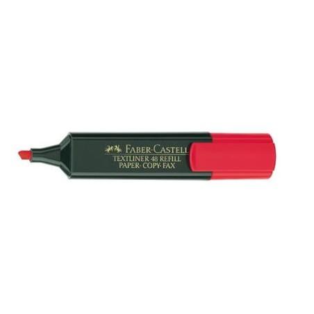 ROTULADOR FLUOR FABER ROJO