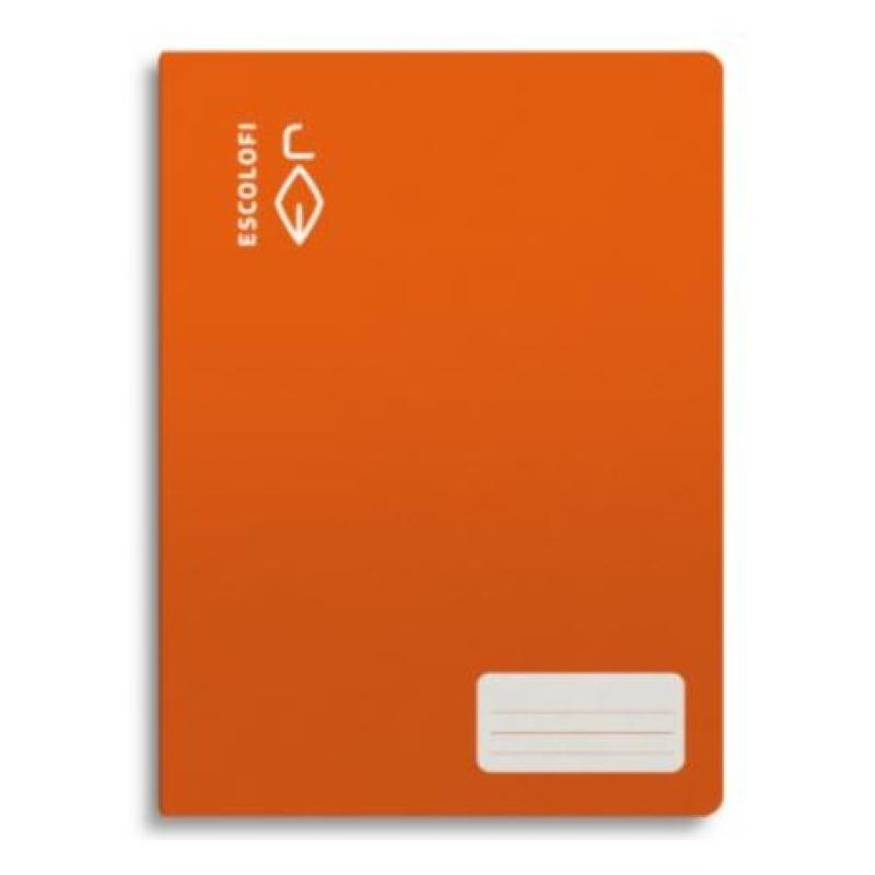 LIBRETA ESCOLOFI Fº 50 H CUADRO 8X8 NARANJA