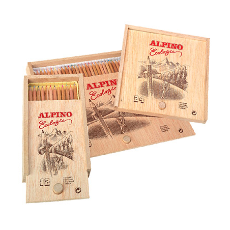 LAPICES ALPINO ECOLOGICO MADERA C/12