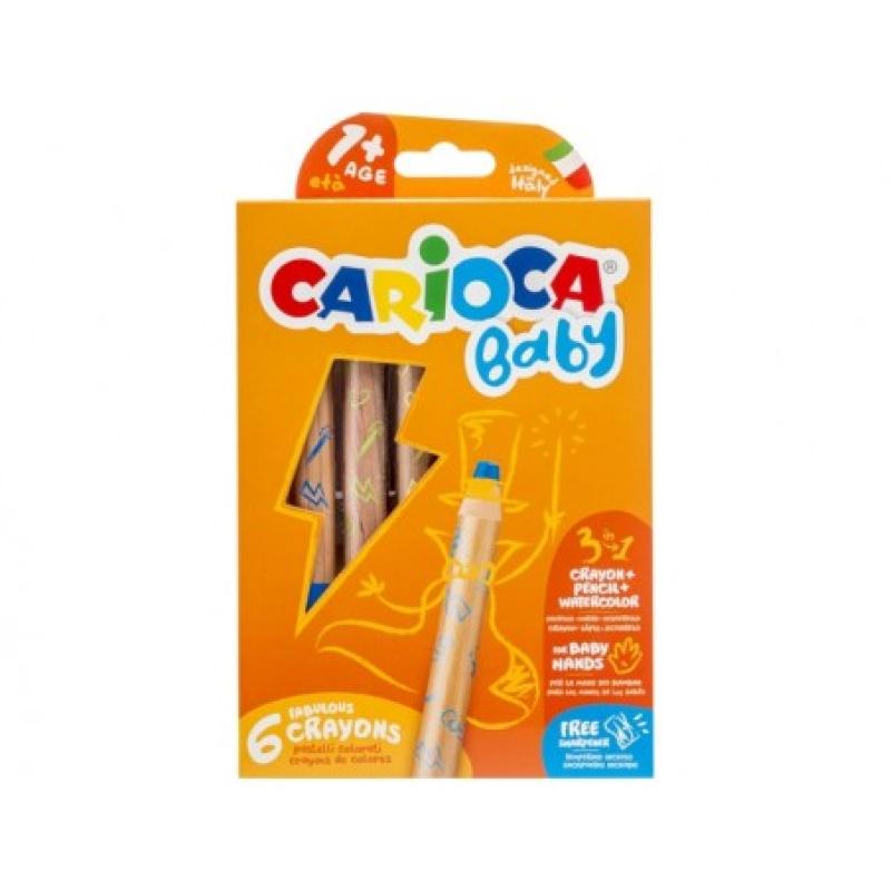 CARIOCA 22 BABY 3IN1 CRAYONS 1+CAJA 6UDS