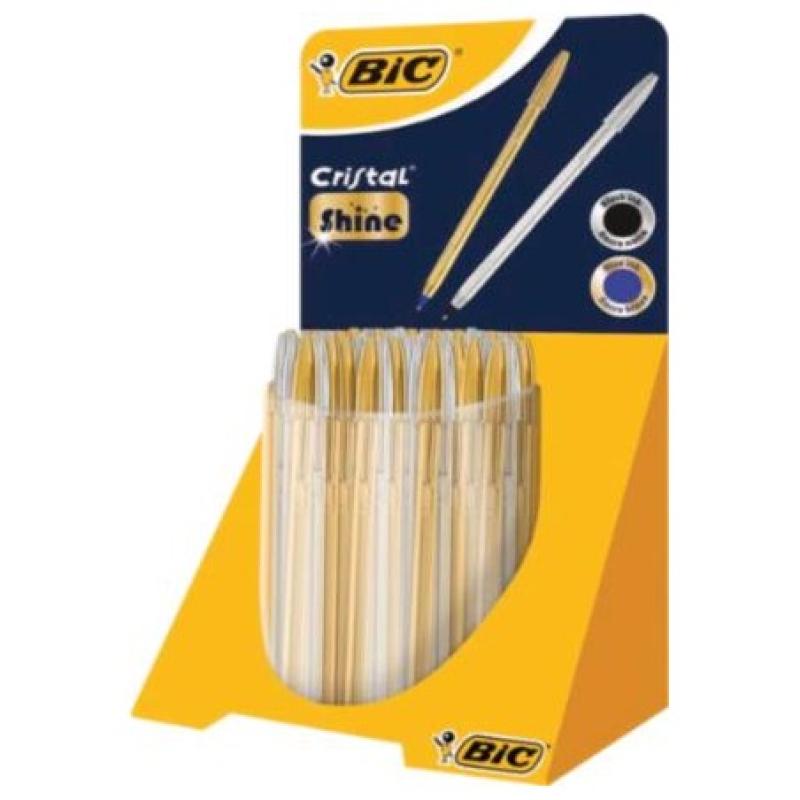 BOLIGRAFO BIC CRISTAL ORO-PLATA EXP/40