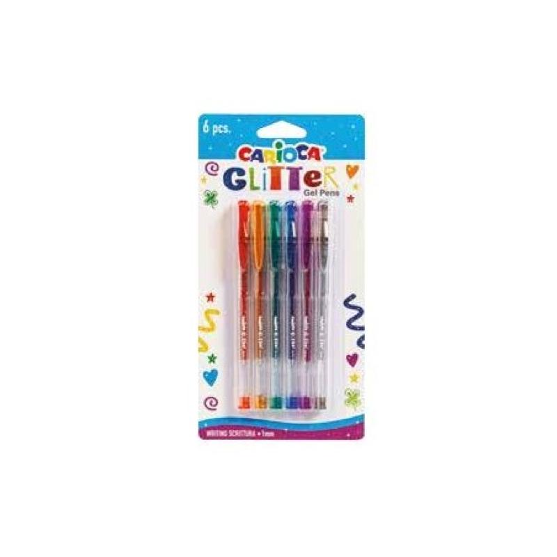 CARIOCA 22 BOLIGRAFO GLITTER GEL 6 PCS