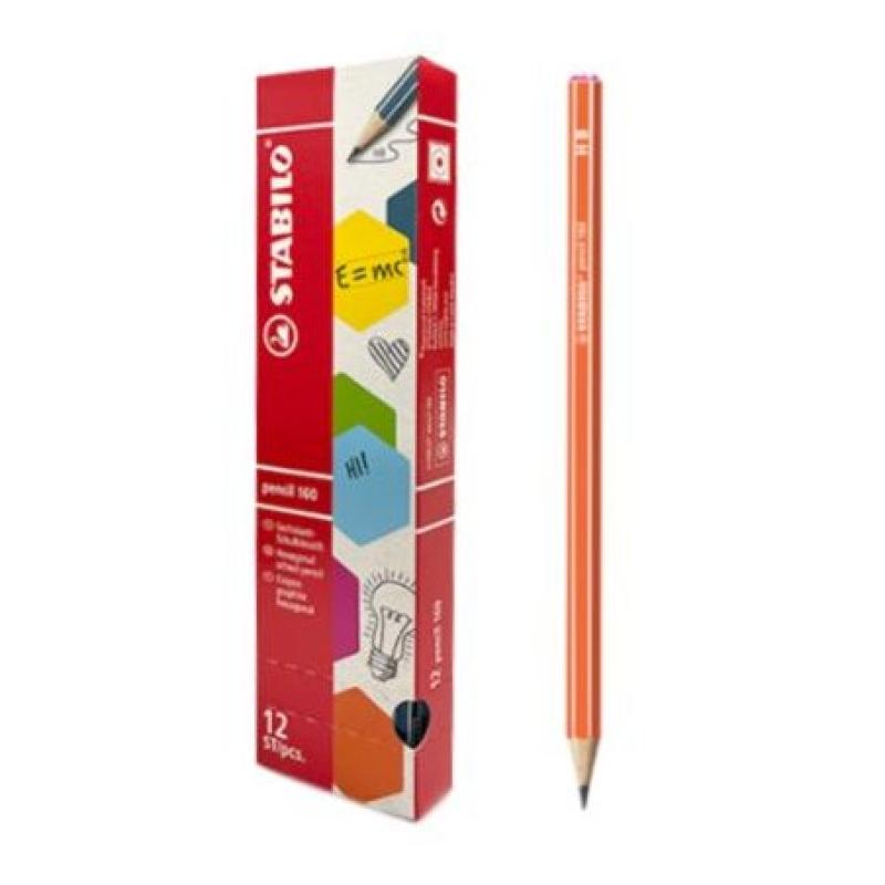 LAPICES STABILO PENCIL 160 NARANJA C/12