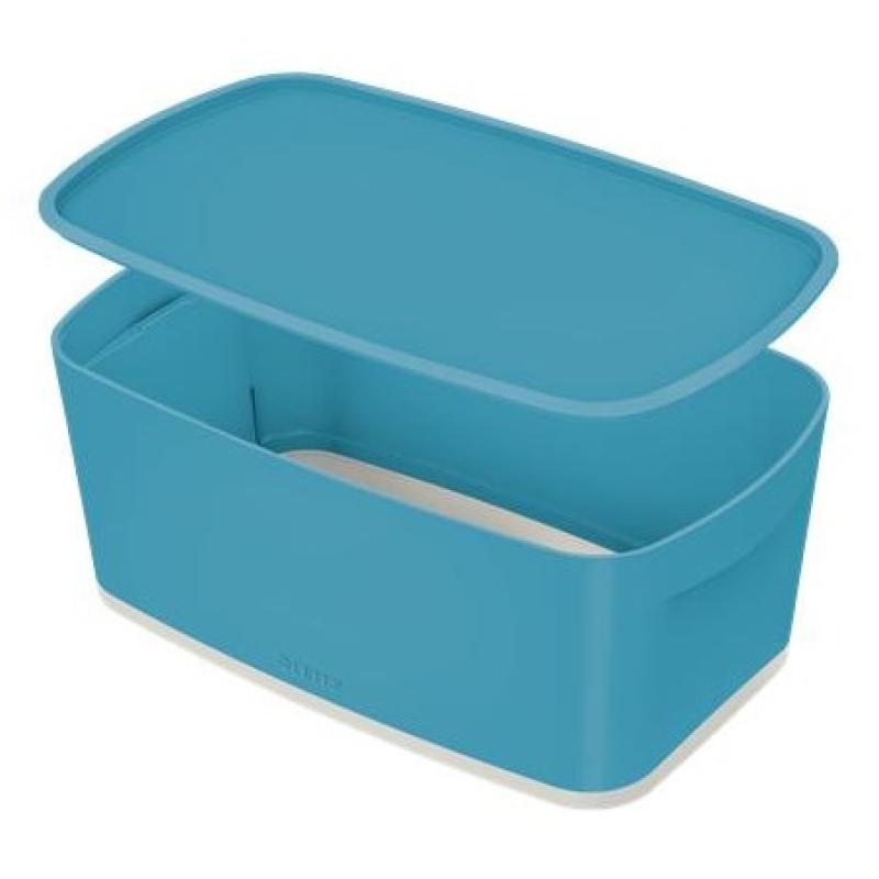 CAJA LEITZ MYBOX COSY PEQUEÑA CON TAPA AZUL