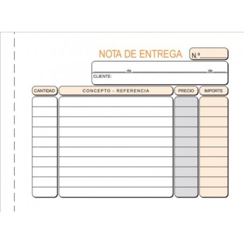 TALONARIO LOAN NOTA ENTREGA 8º APDO. TRIPLE