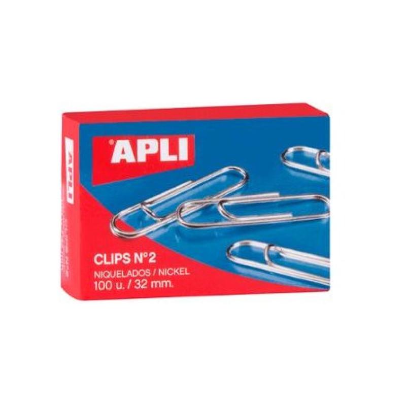 CLIPS APLI PLATEADOS Nº3 40 MM