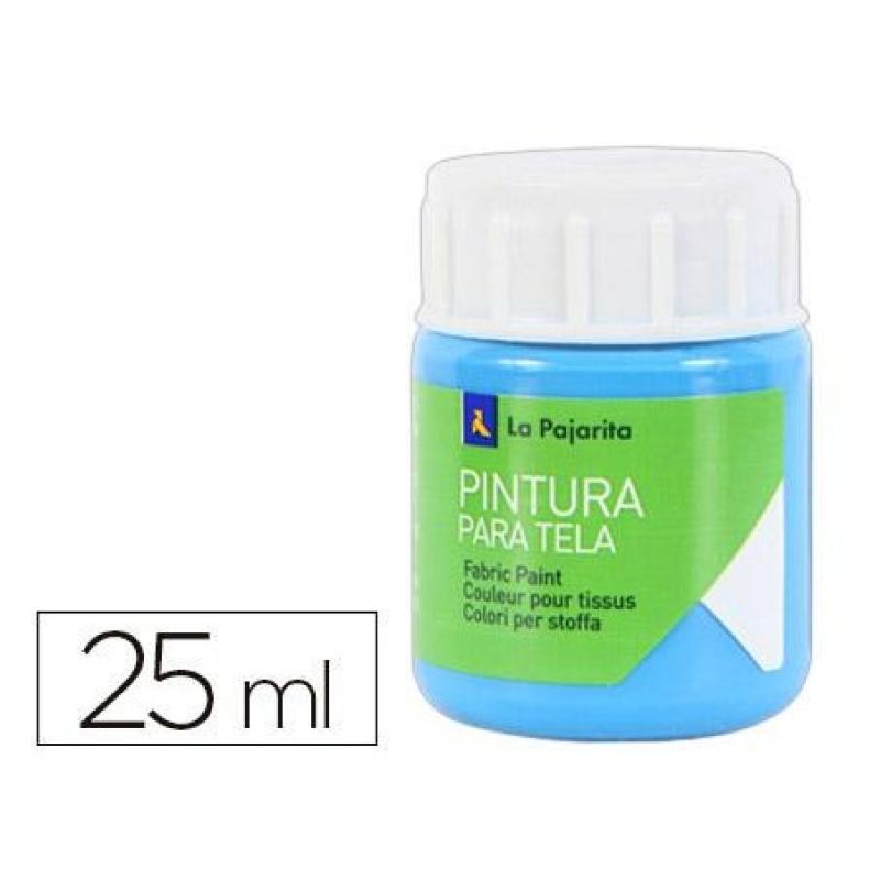 PAJARITA PINTURA TELA 25 ML CYAN T-7