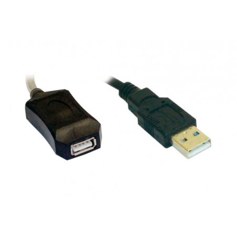 CABLE USB ACTIVO 5 M. A-A (M-H) (2.0, 480MBPS