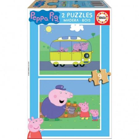 EDUCA 2x9 PEPPA PIG MADERA