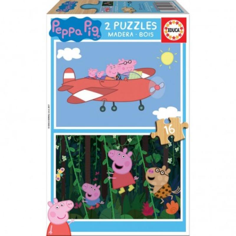 EDUCA 2x16 PEPPA PIG MADERA