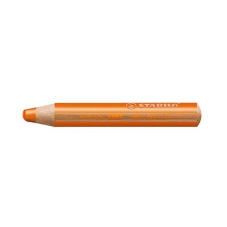 LAPICES STABILO WOODY 3 EN 1 NARANJA C/6