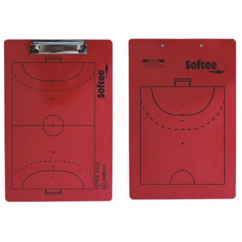 CARPETA TACTICA REVERSIBLE FUTBOL SALA/BALONMANO ROJA