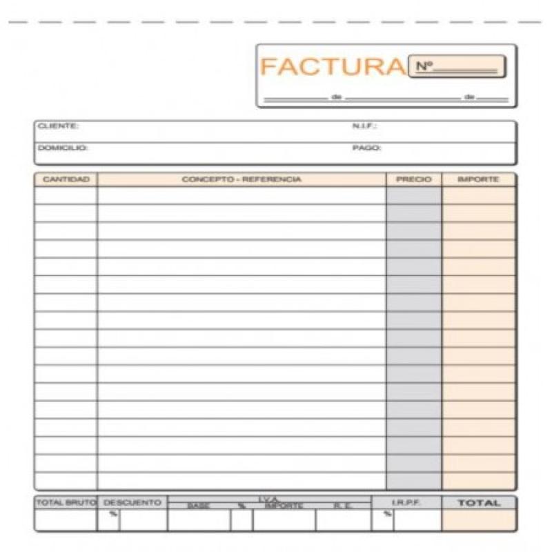 TALONARIO LOAN FACTURA 4º NAT. DOBLE