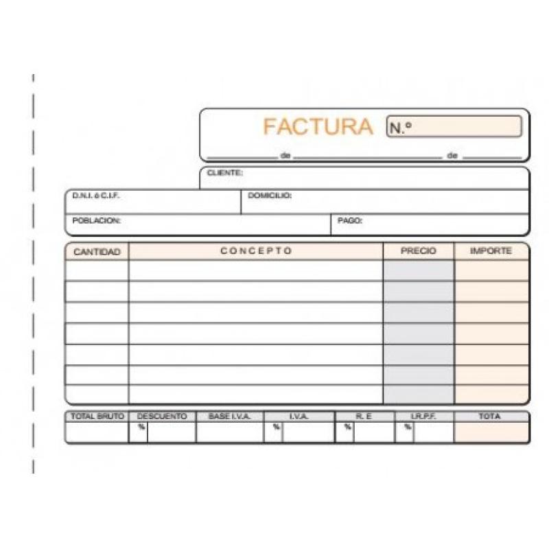 TALONARIO LOAN FACTURA 8º APDO. DOBLE