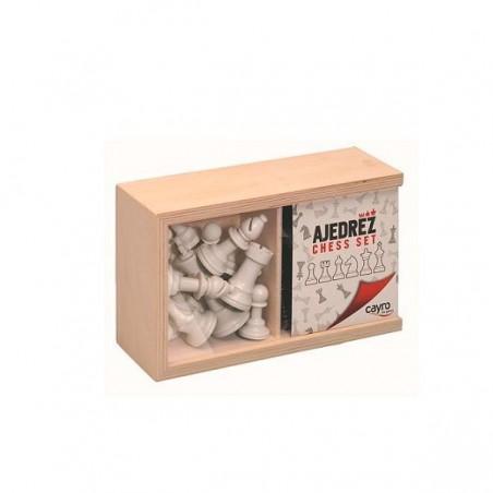 ACCESORIOS AJEDREZ Nº4 EN CAJA MADERA