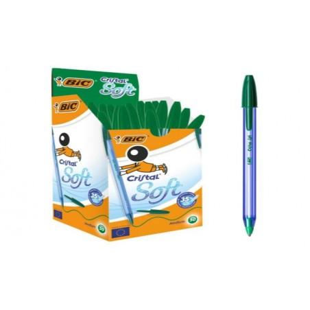 BOLIGRAFO BIC CRISTAL SOFT VERDE