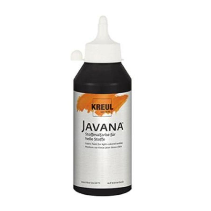 PINTURA TEXTIL JAVANA NEGRO 250 ML