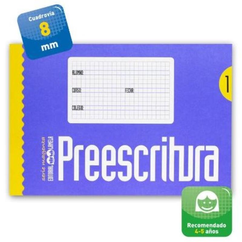 CUADERNO LAMELA PREESCRITURA Nº1 MAGENTA