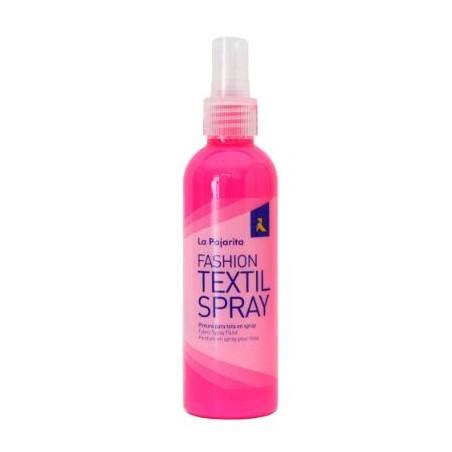 PINTURA TEXTIL SPRAY 100 ML ROSA FLUOR