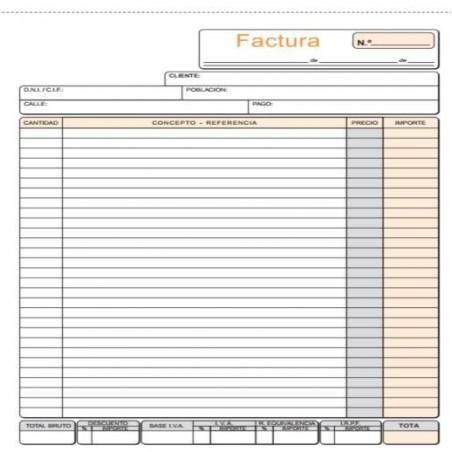 TALONARIO LOAN FACTURA Fº NAT. TRIPLE