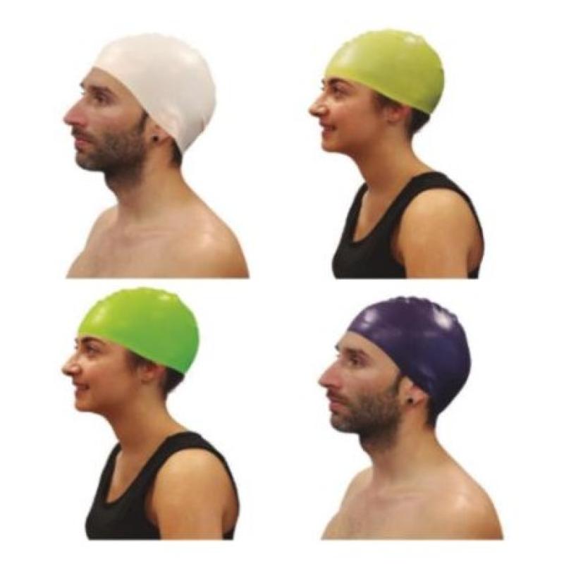 GORRO NATACION SILICONA SOFTEE SENIOR VERDE FLUOR